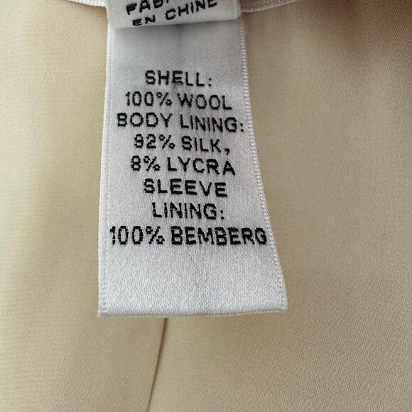 Vintage Diane von Furstenberg Blazer Cream size 8‎ - Picture 11 of 16